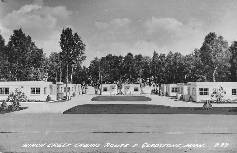 Birch Creek Cabins - Vintage Postcard (newer photo)